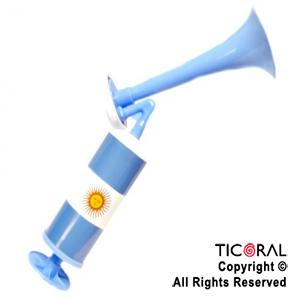 TROMPETA BOCINA GRANDE SIN GAS (MANUAL) COLORES ARGENTINA x 1